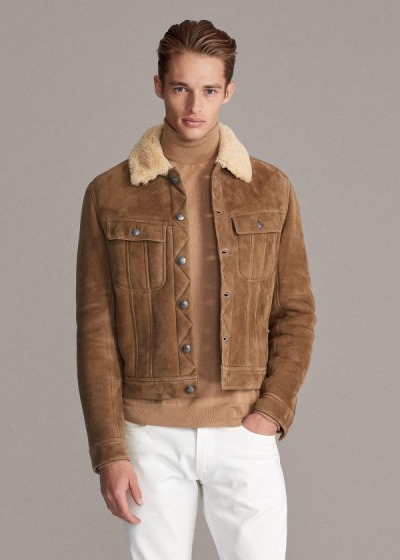 Ralph Lauren Clifton Shearling Jakke Herre Danmark (VBAIP2618)